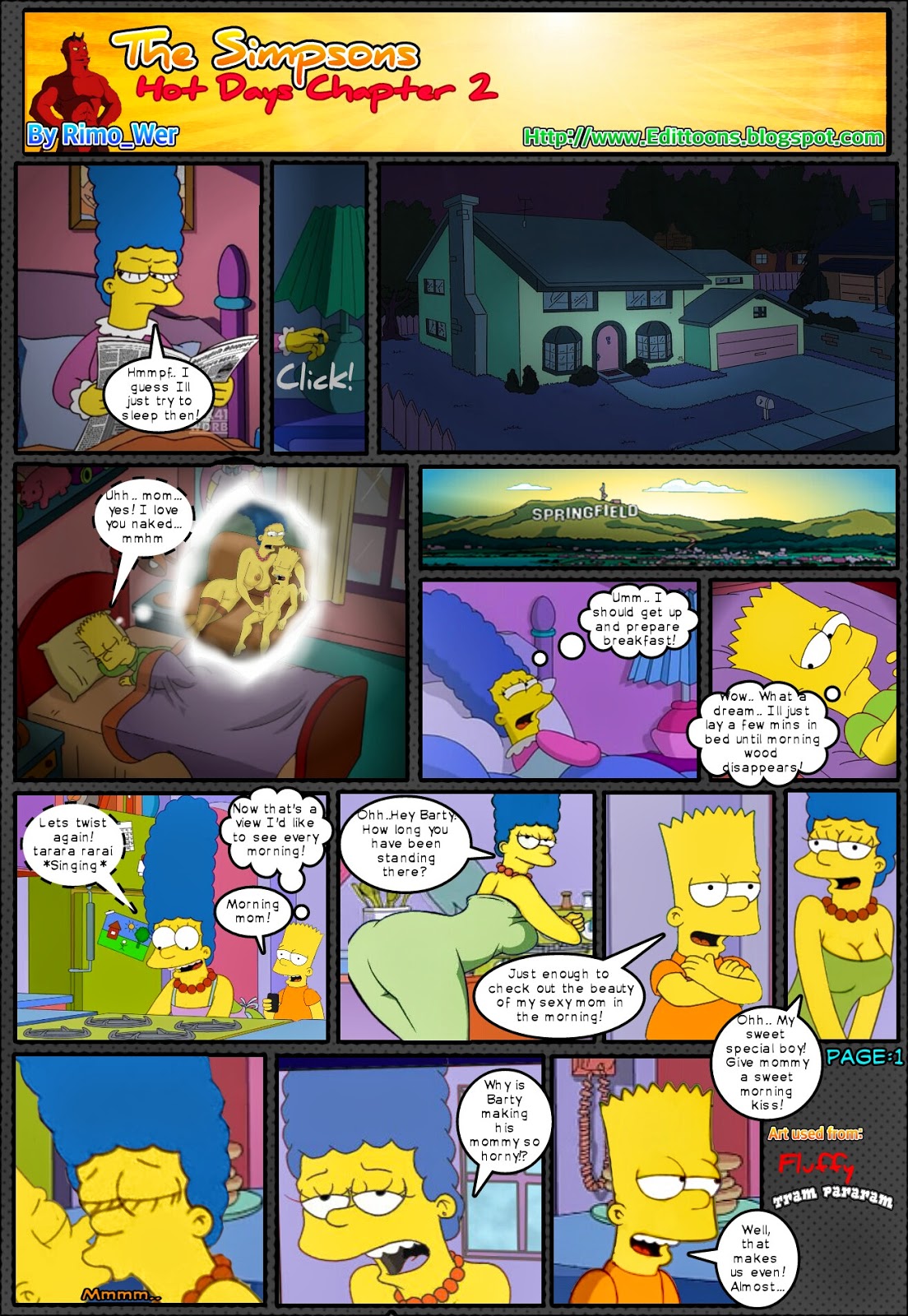 Die simpsons porno comic