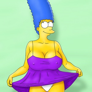 Marge Simpson Booty Porn - my hot ass neighbour toon marge in white panties dreaming ...