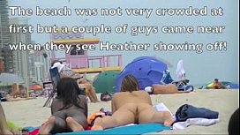 My Wife Heather Causes Nude Beach Circle Jerk Cum Shots 7