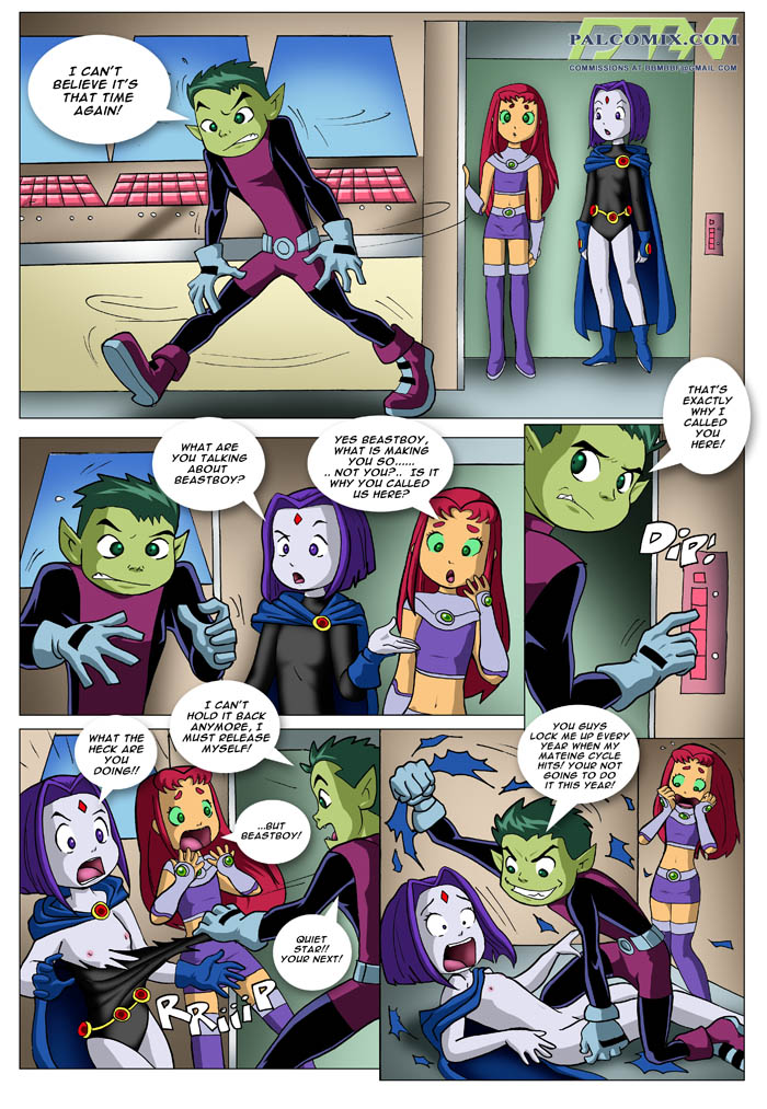 palcomix beastboy mating season teen titans porn comics 1 ...