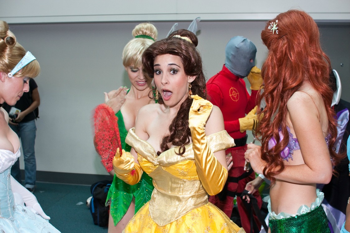 disney princess sexy cosplay beauty and the beast belle surprised geek tits  shelf porn - XXXPicz