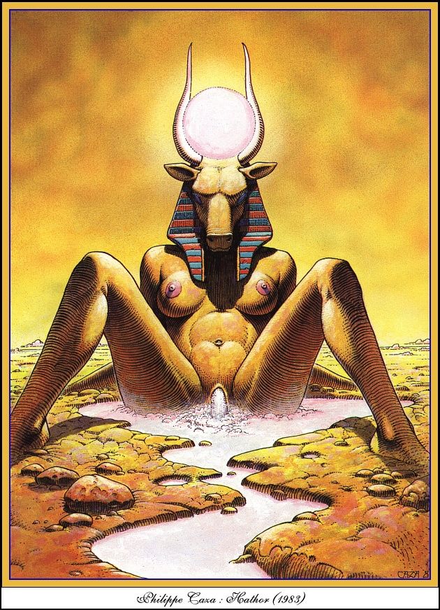 630px x 872px - hathor philippe caza an ancient egyptian goddess who personified the  principles of joy feminine love and motherhood - XXXPicz