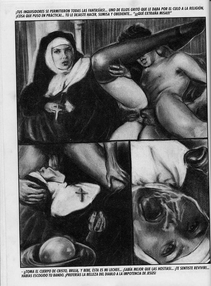 Nun Bondage Porn Captions - nun comics french kiss sexy porn comics with a nun being rammed - XXXPicz