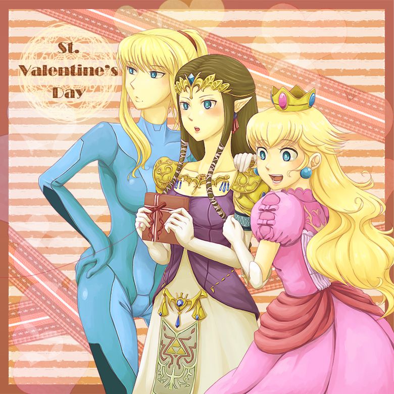 Princess Peach Zelda Samus Aran Tentacle Porn - super smash bros girls peach zelda samus valentines day - XXXPicz