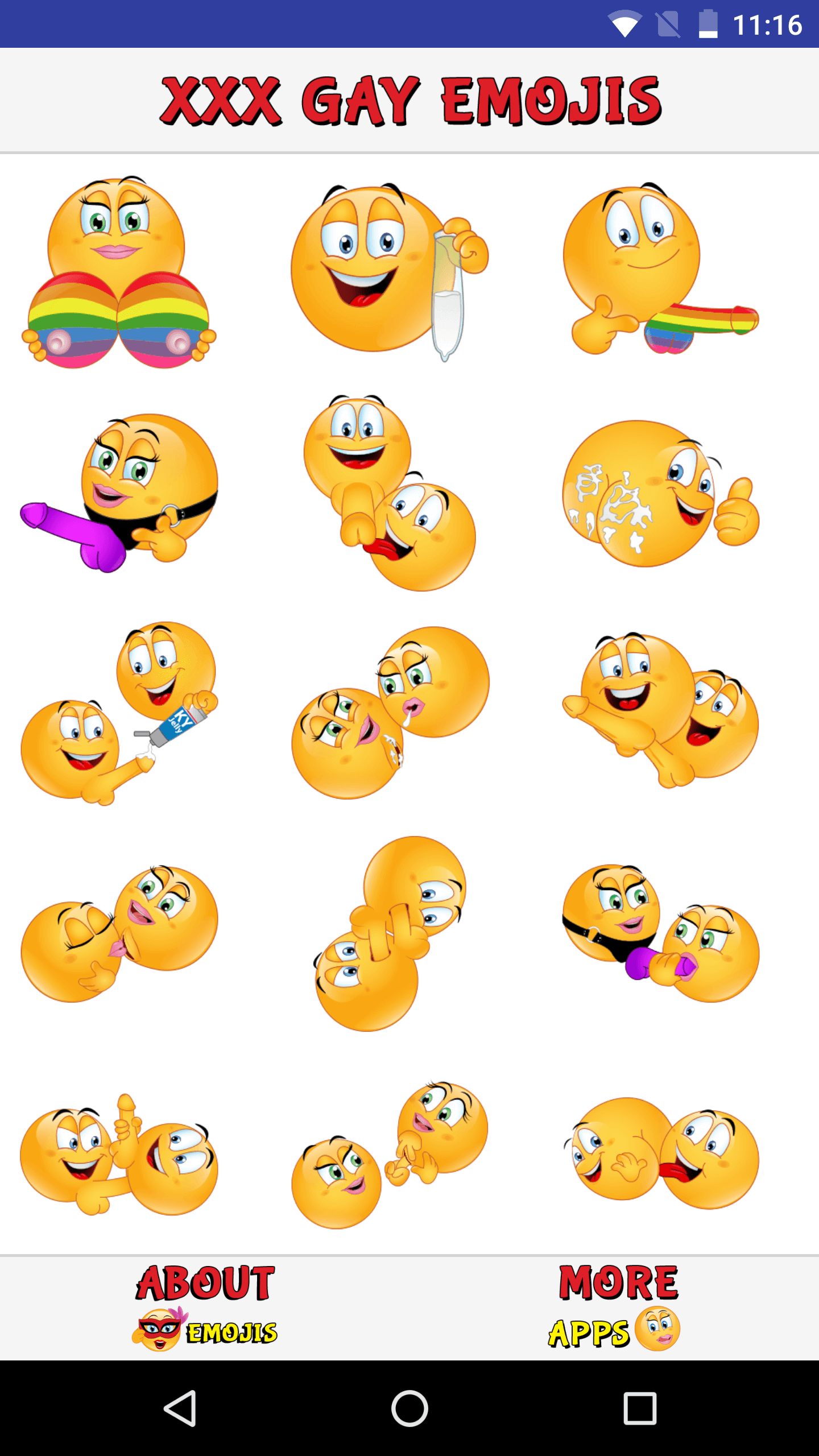Gay porn emojis